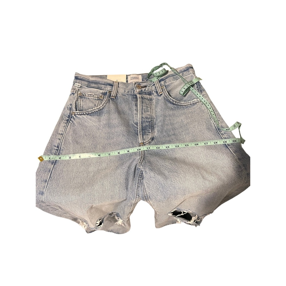 Citizens of Humanity Ayla Baggy Distressed High Rise Button Fly Jean Blue 25 NWT - Picture 10 of 15